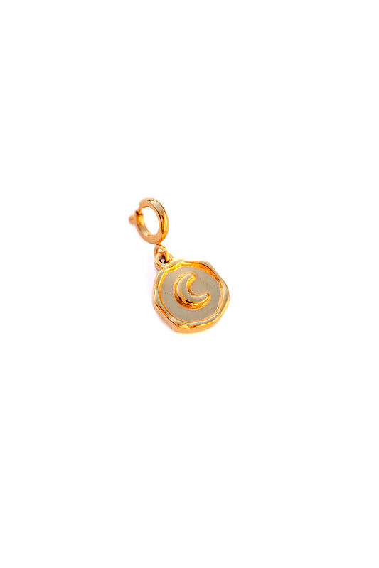 Moon circle charm