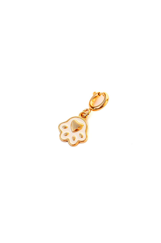 Paw white charm