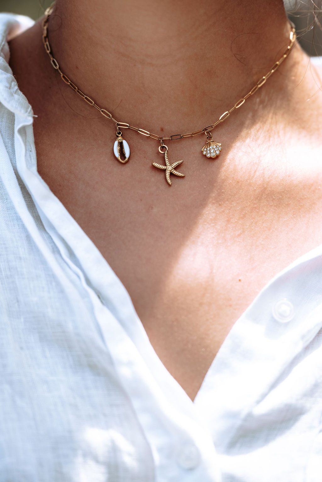 Tiny Beachy Charm Necklace