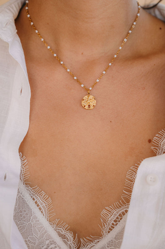 Maya necklace white